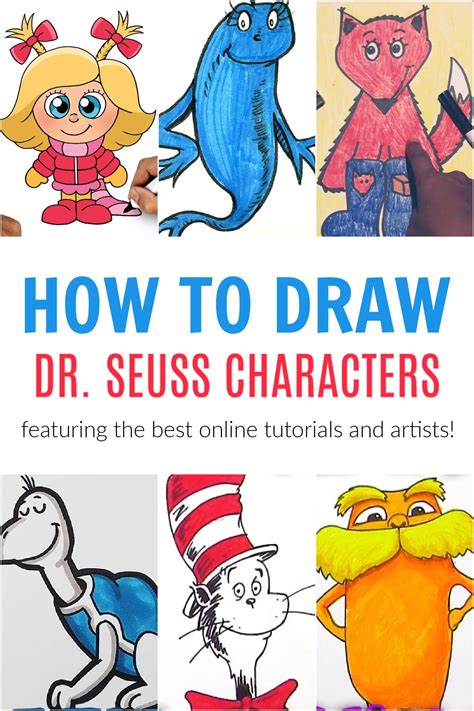 easy to draw dr seuss characters